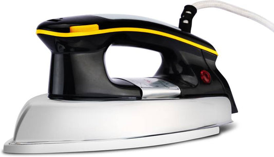 Moonstruck Suprimo 1200W Dry Iron | Lightweight 1.2kg | Non-Stick Soleplate | Fast Heating | ISI Certified | 2 Year Warranty (Black & Silver)