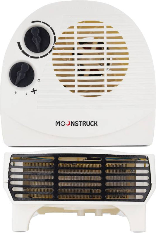Moonstruck 2200W Room Heater | Fan-Forced Heating | 2 Heat Settings | Overheat Protection | ISI Certified | 2 Year Warranty (Black)