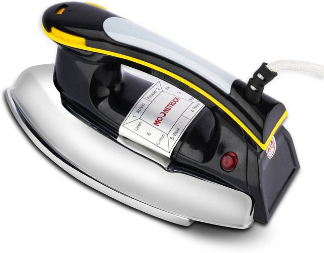 Moonstruck Suprimo 1.2 kg Plancha Dry Iron – 1200 W Lightweight & Fast-Ironing (Black & Silver)