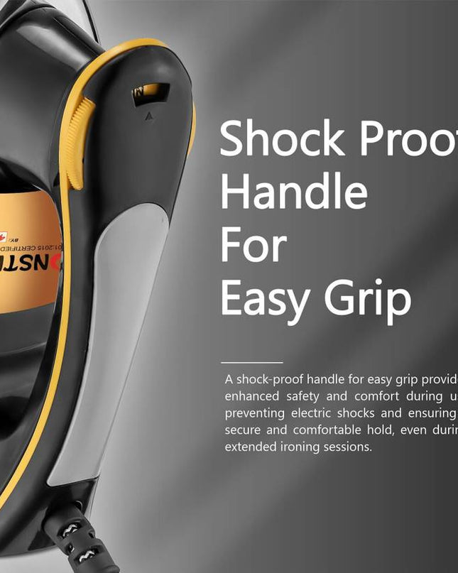 Moonstruck Suprimo 1.2 kg Plancha Dry Iron – 1200 W Lightweight & Fast-Ironing (Black & Silver)