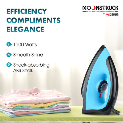 Moonstruck non stick dark blue 1000 W Dry Iron