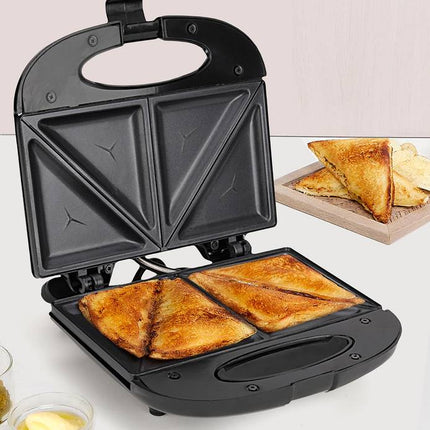 Moonstruck 4-Slice 750 W Electric Sandwich Maker & Grill – Fast, Easy & Non-Stick Toasting (Black)