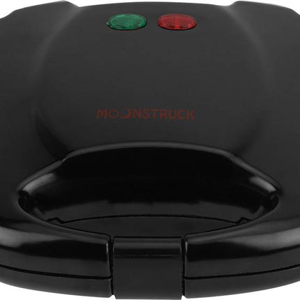 Moonstruck 4-Slice 750 W Electric Sandwich Maker & Grill – Fast, Easy & Non-Stick Toasting (Black)