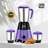 Moonstruck Purple 750 Watt Mixer Grinder with 3 Jars