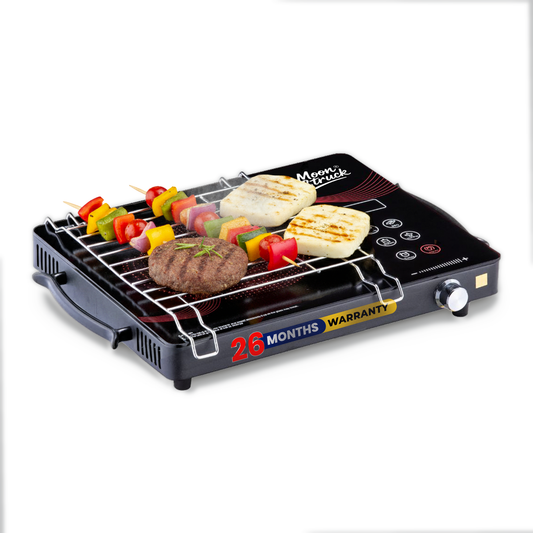 Moonstruck 2500W Infrared Cooktop | Touch Panel | 8 Power Levels | Overheat Protection | ISI Certified | 2 Year Warranty (Black)