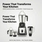 Moonstruck MegaMixer 1000W Juicer Mixer Grinder | 5 Jars | StealthDrive Motor | 2L Juicer Jar with Seed Extractor | LiveView Jar FREE | ISI Certified (Black)