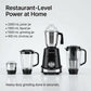 Moonstruck MegaMixer 1000W Juicer Mixer Grinder | 5 Jars | StealthDrive Motor | 2L Juicer Jar with Seed Extractor | LiveView Jar FREE | ISI Certified (Black)