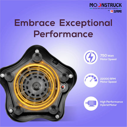 Moonstruck Star Purple 3 Jar Mixer Grinder 750 Watt