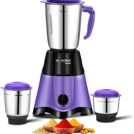 Moonstruck Star Purple 3 Jar Mixer Grinder 750 Watt