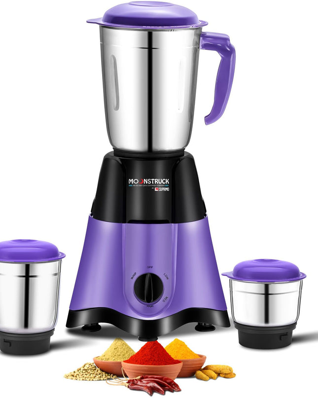 Moonstruck Star Purple 3 Jar Mixer Grinder 750 Watt