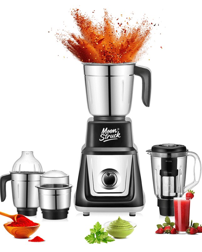 Moonstruck 1000 Watt Mixer Grinder with 4 Jars.