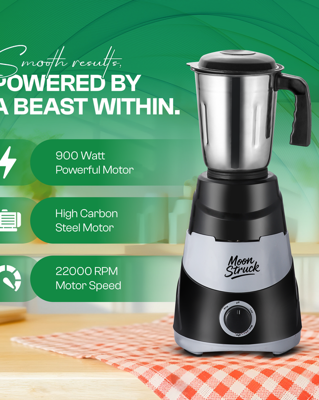 Moonstruck 900W 4 Jar Juicer Mixer Grinder