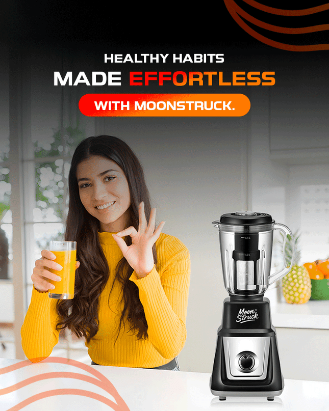 Moonstruck 1000 Watt Mixer Grinder with 4 Jars.