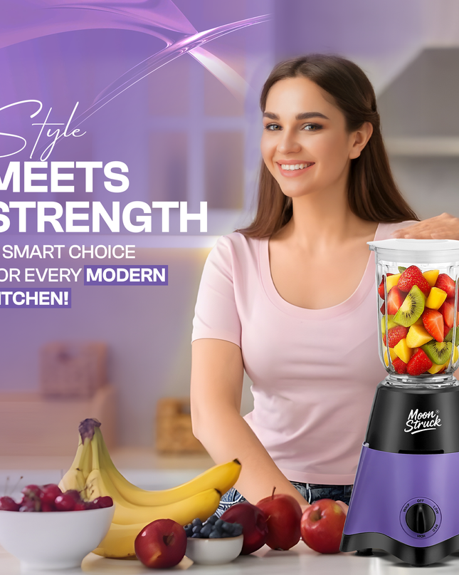 Moonstruck Purple 750 Watt Mixer Grinder with 4 Jars