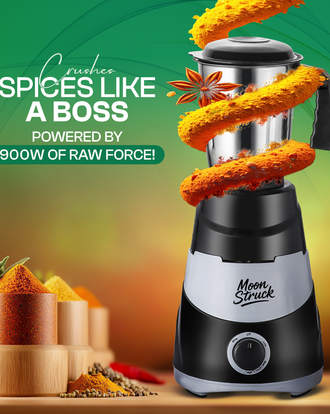 Moonstruck 900W 4 Jar Juicer Mixer Grinder