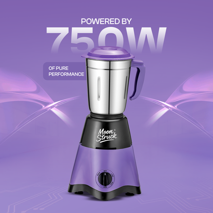 Moonstruck Purple 750 Watt Mixer Grinder with 4 Jars