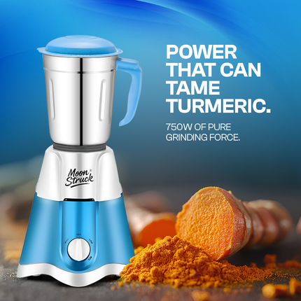 Moonstruck Blue 750 Watt Mixer Grinder 3 Jar