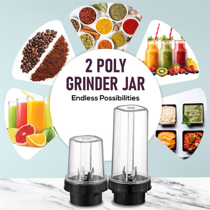 Moonstruck Star Blue 5 Jar Mixer Grinder