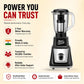 Moonstruck MegaMixer 1000W black juicer mixer grinder with 4 jars, featuring a 2L juicer jar with seed extractor and StealthDrive motor.