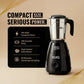 Moonstruck Kuro gray 700W mixer grinder with stainless steel jar and ABS body, featuring a 1-year warranty sticker.